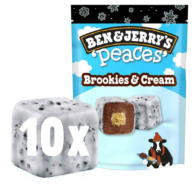 Ben & Jerry's 160ml Snacking Brookies & Cream Peaces Ice Cream - gallery image 1