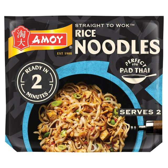 Amoy Straight to Wok Rice Noodles 2 x 150g - gallery image 1