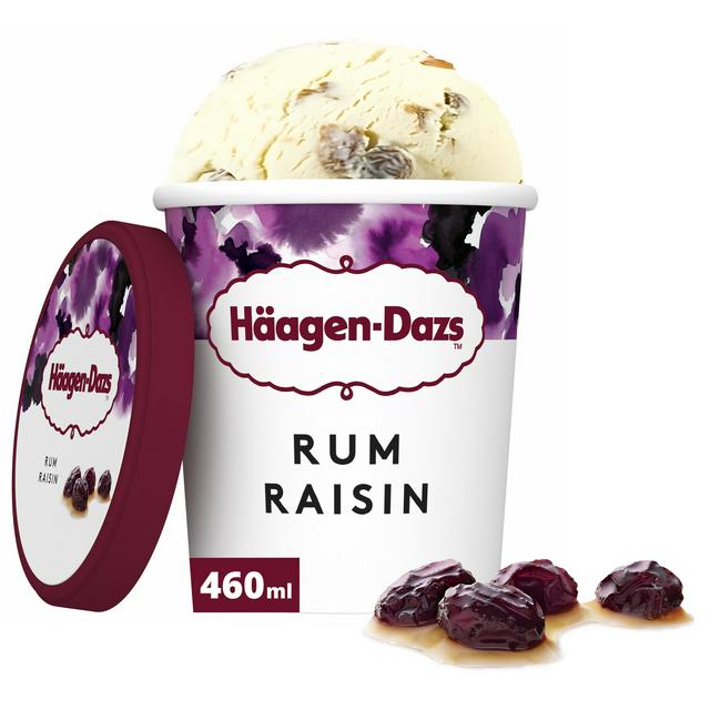 Haagen-Dazs Rum Raisin Ice Cream 400g - gallery image 1
