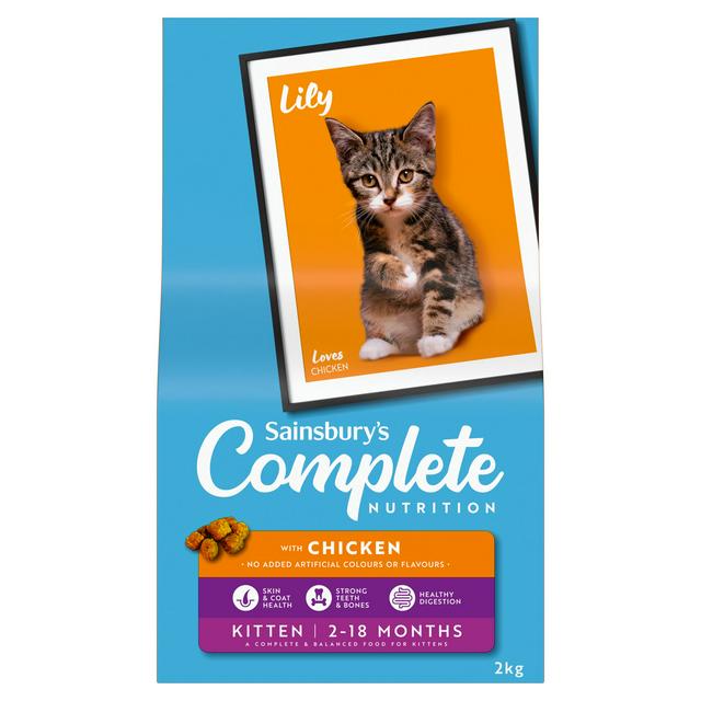 Sainsburys 2kg Complete Nutrition Kitten with Chicken 2-18 Months Cat Food
