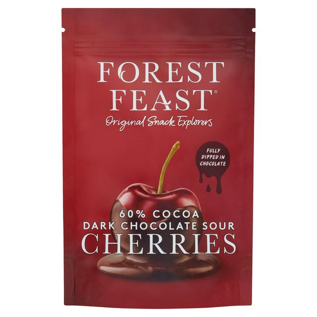 Forest Feast 60% Cocoa Dark Chocolate Sour Cherries 120g - gallery image 1