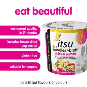 itsu Big Chick N Ramen Instant Noodles & Broth Pot 93g - gallery image 2