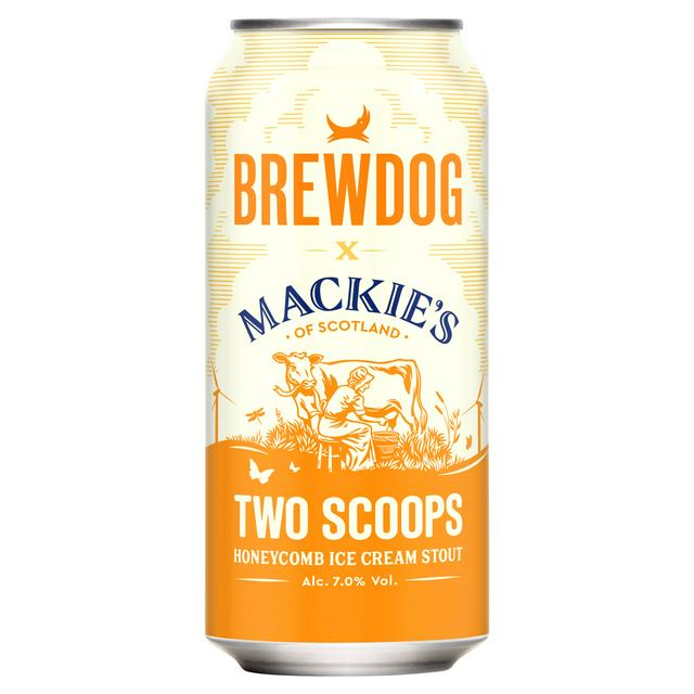BrewDog Mackie's Two Scoops Honeycomb Ice Cream Stout 440ml - gallery image 1