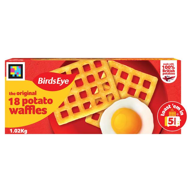 Birds Eye Potato Waffles x18 1.02kg - gallery image 1