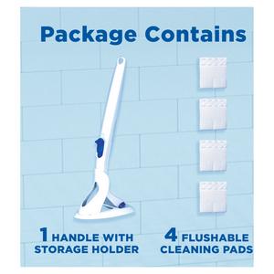 Duck Toilet Cleaner Fresh Brush Handle + 4 Refills - gallery image 2