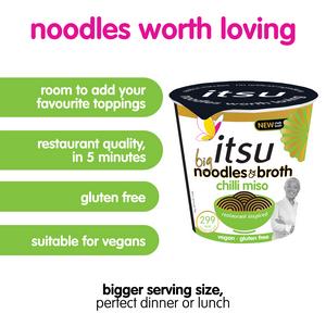 itsu Big Chilli Miso Instant Noodles & Broth Pot 98g - gallery image 2