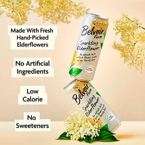 Belvoir Farm Sparkling Elderflower 330ml - gallery image 2