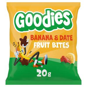 Goodies Kids Snack Banana & Date Fruit Bites 20g