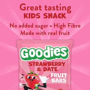 Goodies 5 x 20g Strawberry & Date Multipack Kids Snack Fruit Bars - gallery image 2