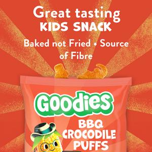 Goodies 4 x 12g BBQ Multipack Kids Snack Crocodile Puffs - gallery image 2
