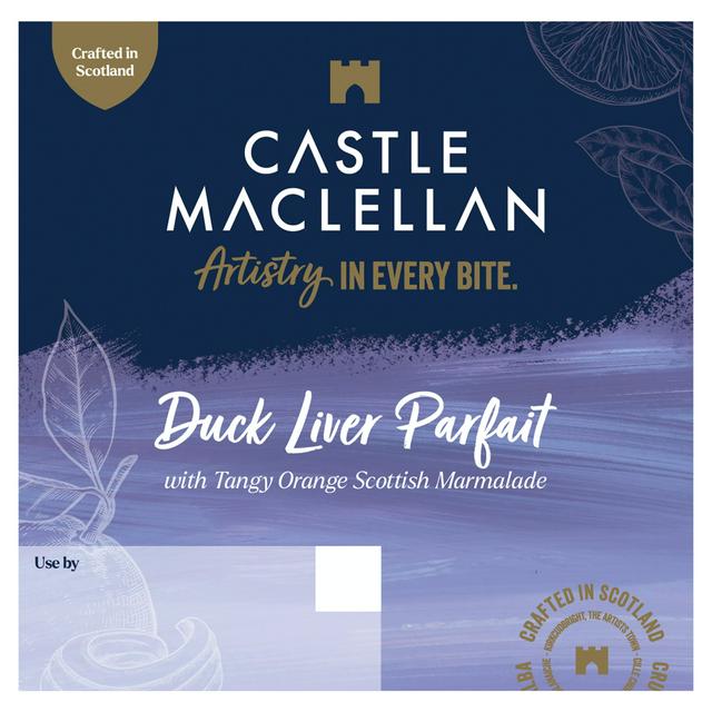 CASTLE MACLELLAN Duck Liver Parfait with Tangy Orange Scottish Marmalade 100g