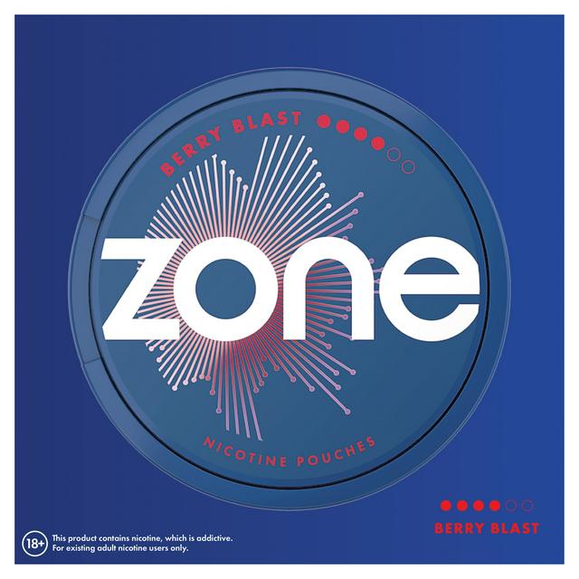 Zone Berry Blast Nicotine Pouches 10mg - gallery image 1