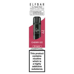 Elf Bar 600 Refillable Pod Cherry Ice 20mg/ml 2 x 2ml