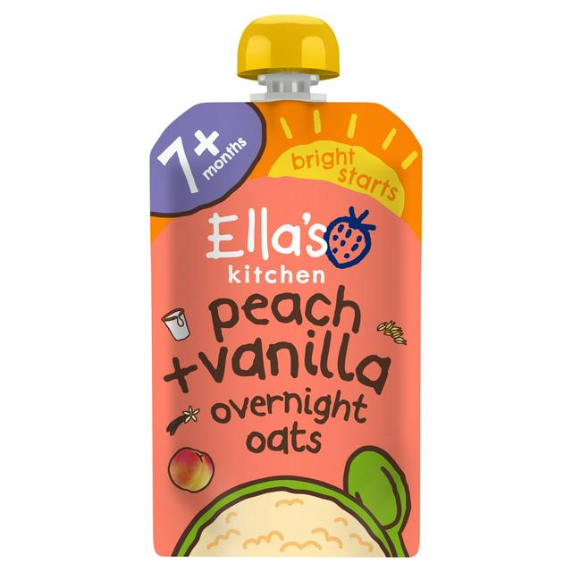 Ella's Kitchen Peach Vanilla Overnight Oats with Yogurt 7 Months