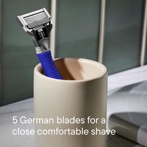 Harry's 10 x Blade Refills Indigo Blue 5 Blade Men's Razor Value Pack - gallery image 3