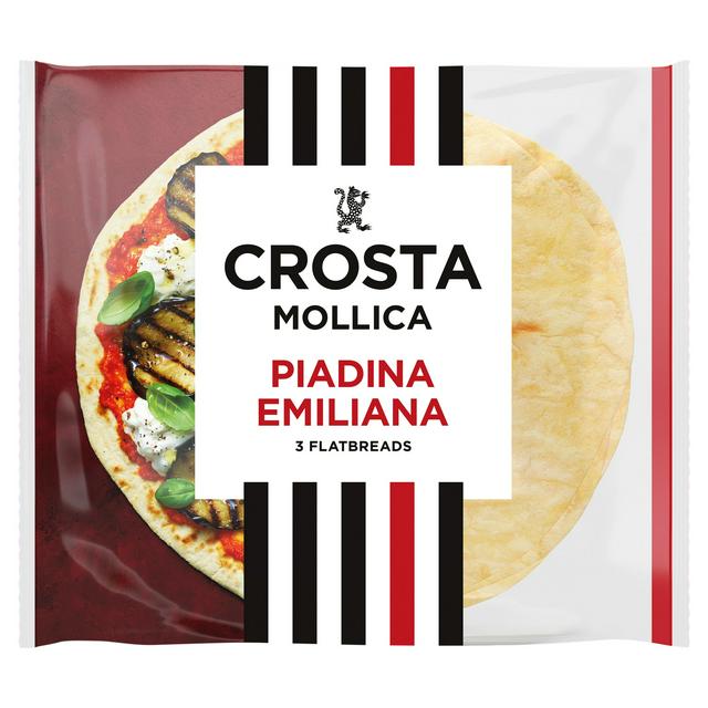 Crosta Mollica 3 x Emiliana Piadina Flatbreads 300g - gallery image 1