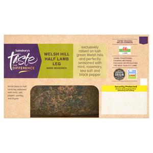 Sainsbury's (Approx. 818g-1222g) Welsh Hill Half Lamb Leg, Taste the Difference