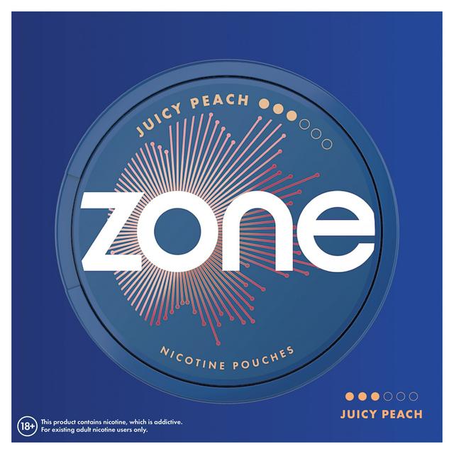 Zone Juicy Peach Nicotine Pouches 10mg - gallery image 1