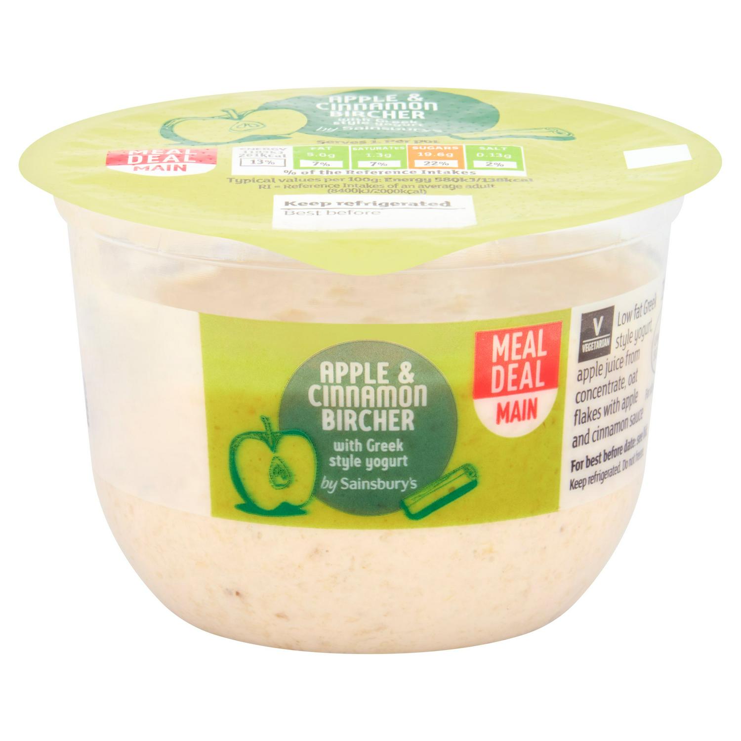 Sainsbury's 190g Apple & Cinnamon Bircher with Greek Style Yogurt