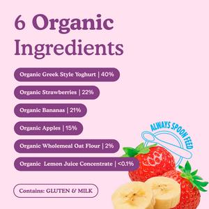 Little Freddie Organic Strawberry & Banana Yoghurt Stage 1 6+ Months Smooth 100g - gallery image 3