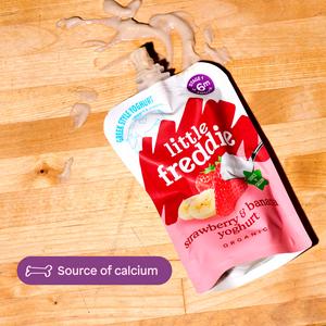 Little Freddie Organic Strawberry & Banana Yoghurt Stage 1 6+ Months Smooth 100g - gallery image 5