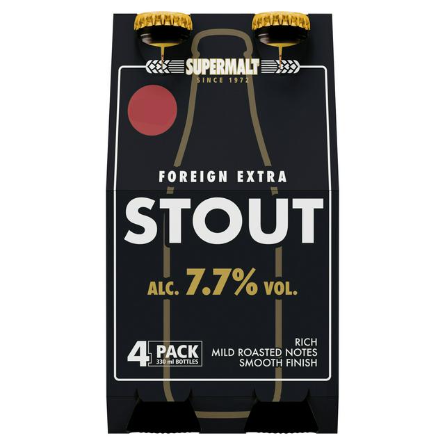 Supermalt Foreign Extra Stout 4 x 330ml - gallery image 1