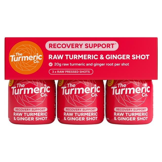 The Turmeric Co Raw Turmeric & Ginger 60ml x 3 pack