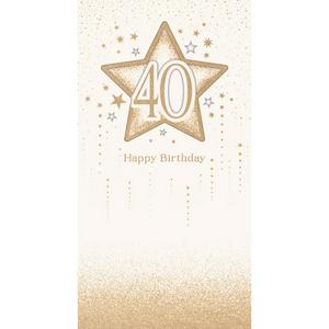 Carlton Happy 30th Birthday Gold Stars Black Background Carlton Greeting Card