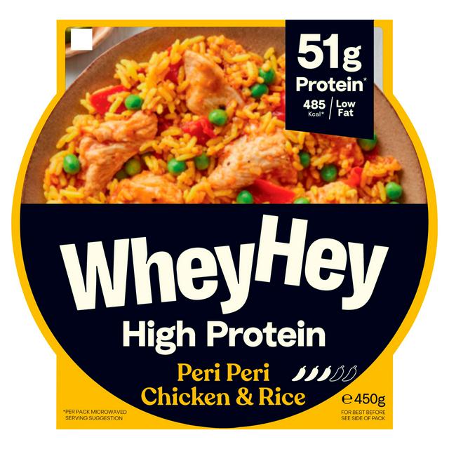 Wheyhey Protein Power Peri Peri Chicken & Rice 450g