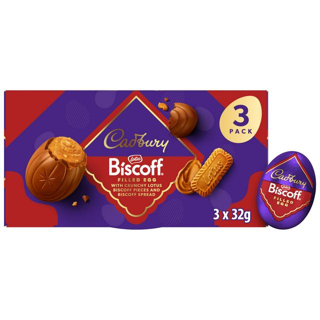 Cadbury Biscoff Egg 3 pack 96 g