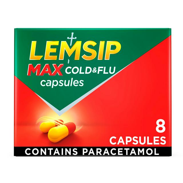 Lemsip Max Cold & Flu Capsules Capsules x8 - gallery image 1