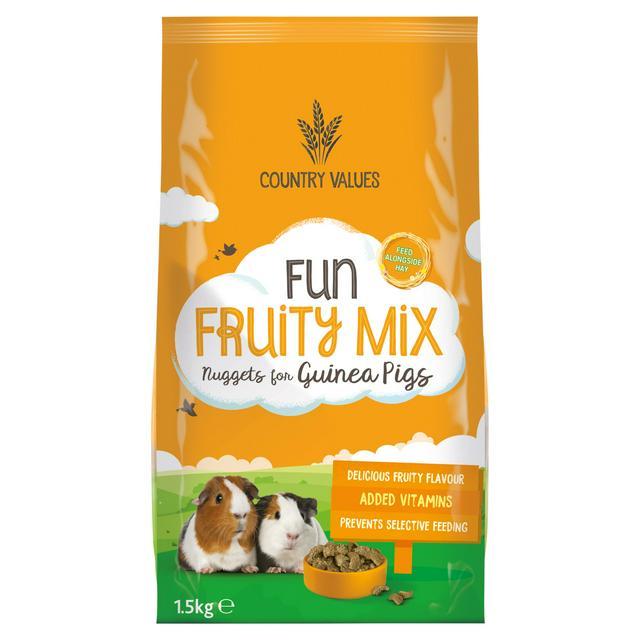 Country Values 1500g Fun Fruity Mix Guinea Pig Nuggets