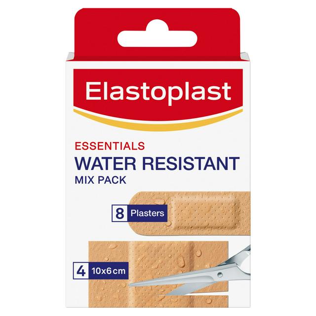 Elastoplast Essentials 8 x Pack Water Resistant Mix Plasters
