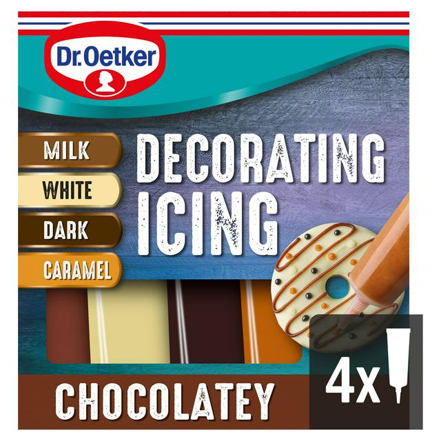 Dr.Oetker 4 x 19g Chocolatey Decorating Icing - gallery image 1
