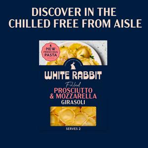 White Rabbit 250g Prosciutto & Mozzarella Gluten Free Filled Girasoli Pasta - gallery image 4