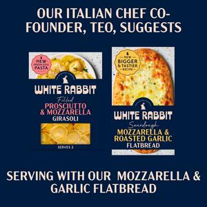 White Rabbit 250g Prosciutto & Mozzarella Gluten Free Filled Girasoli Pasta - gallery image 5