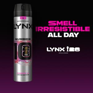 Lynx 250ml FIFA Number 10 Antiperspirant Aerosol Deodorant Spray, Limited Edition - gallery image 2