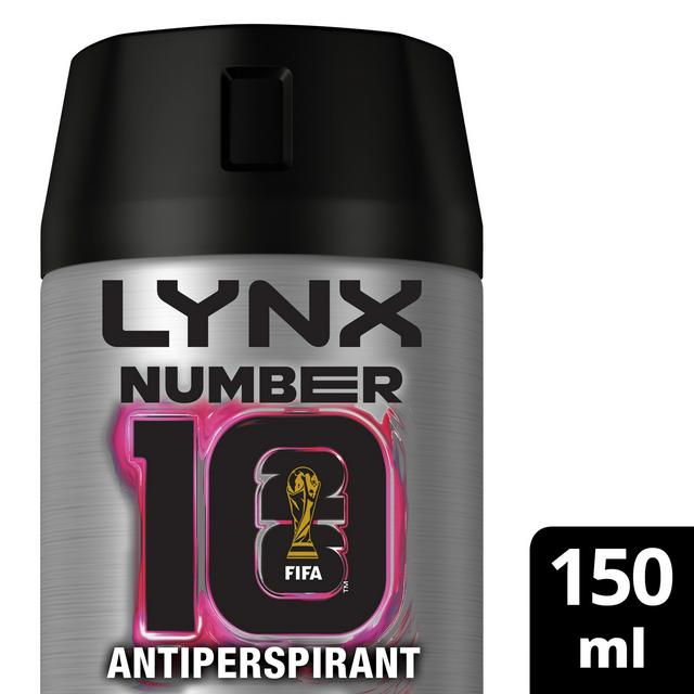 Lynx 150ml FIFA Number 10 Antiperspirant Aerosol Deodorant Spray, Limited Edition - gallery image 1