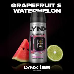 Lynx 150ml FIFA Number 10 Antiperspirant Aerosol Deodorant Spray, Limited Edition - gallery image 3