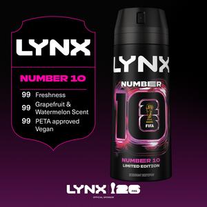 Lynx 150ml FIFA Number 10 Aerosol Body Spray, Limited Edition - gallery image 4