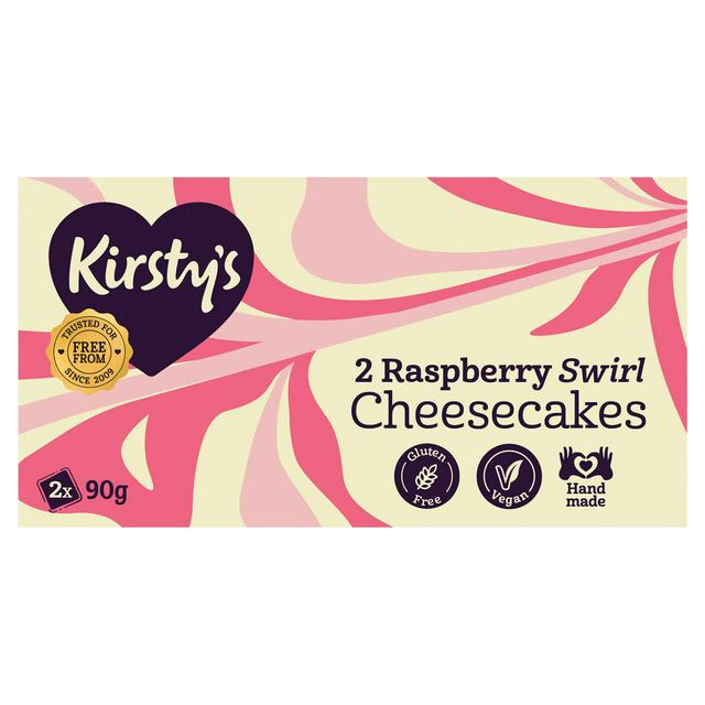 Kirsty's 2 x 90g Raspberry Swirl Cheesecakes - gallery image 1