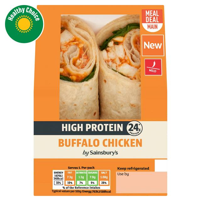 Sainsburys Sainsbury's High Protein Buffalo Chicken Wrap