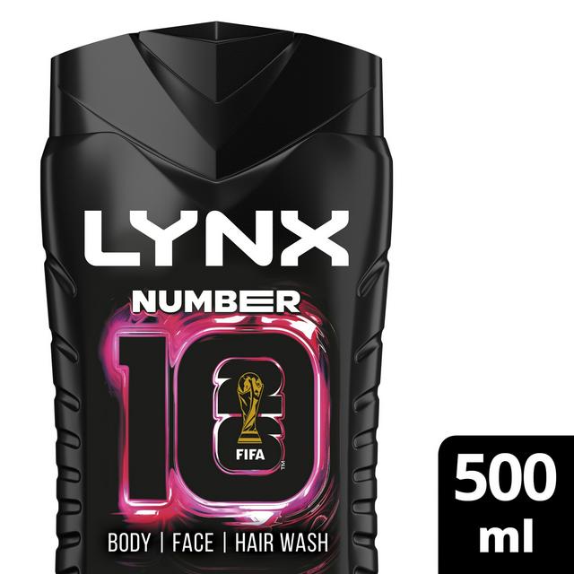 Lynx 500ml Number 10 3 in 1 Body Wash, FIFA Limited Edition - gallery image 1