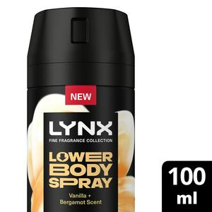 Lynx 100ml Vanilla + Bergamot Lower Body Spray