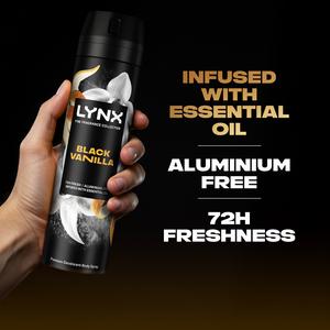 Lynx 200ml Fine Fragrance Collection Black Vanilla Premium Body Spray - gallery image 4