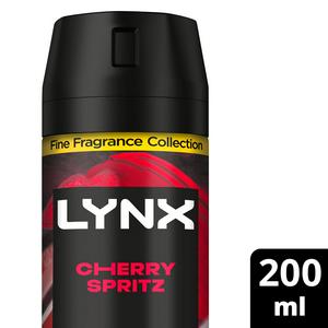 Lynx Cherry Spritz 72h Fine Fragrance Premium Deodorant Bodyspray for Men 200ml