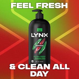 Lynx 900ml 3 in 1 Africa Body Wash - gallery image 2
