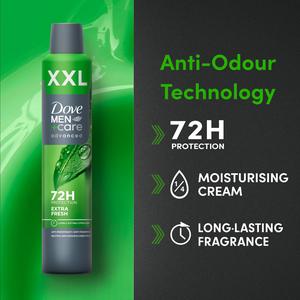 Dove Men+Care 300ml Advanced Extra Fresh XXL Antiperspirant Aerosol Deodorant Spray - gallery image 2