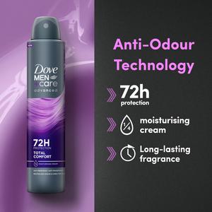 Dove Men+Care 200ml Advanced Total Comfort Antiperspirant Aerosol Deodorant Spray - gallery image 2