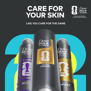 Dove Men+Care 200ml Advanced Active Comfort Antiperspirant Aerosol Deodorant Spray, FIFA Limited Collection - gallery image 5